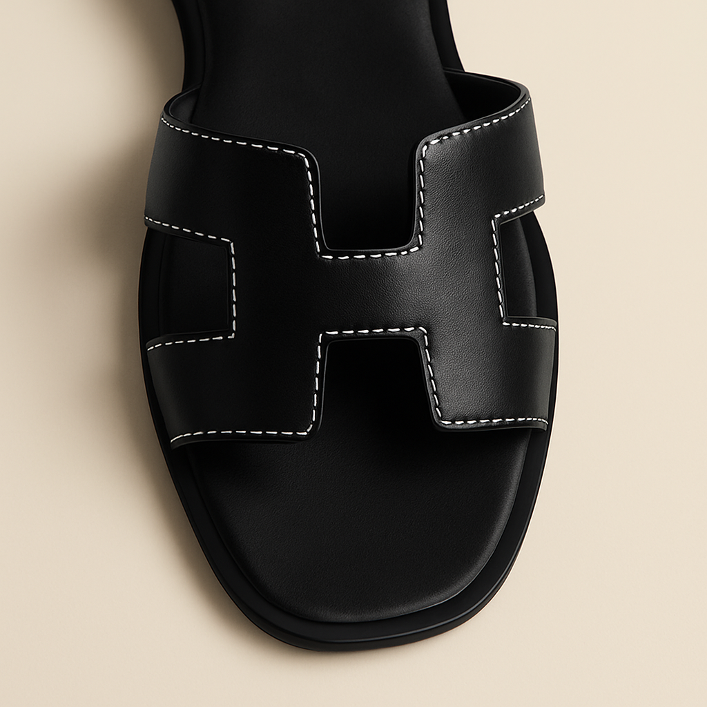 Sandales plates à enfiler pour femmes | Chaussures d'été confortables à large largeur