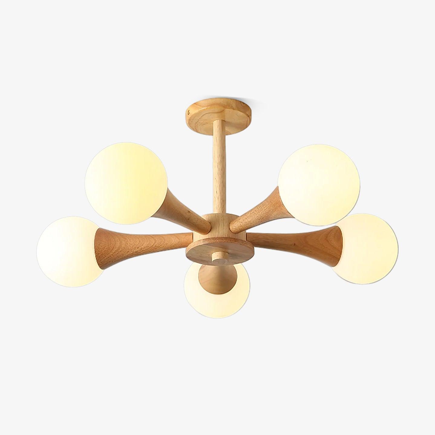 Luminous Haven – Elegant Wooden Ceiling Light Pendant Lamp for Living Room and Bedroom Illumination