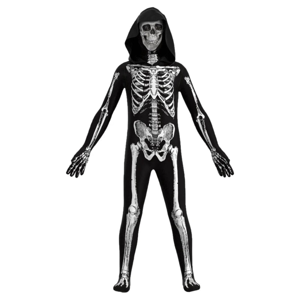 ゾンビスカルジャンプスーツ 子供用ハロウィンコスチューム