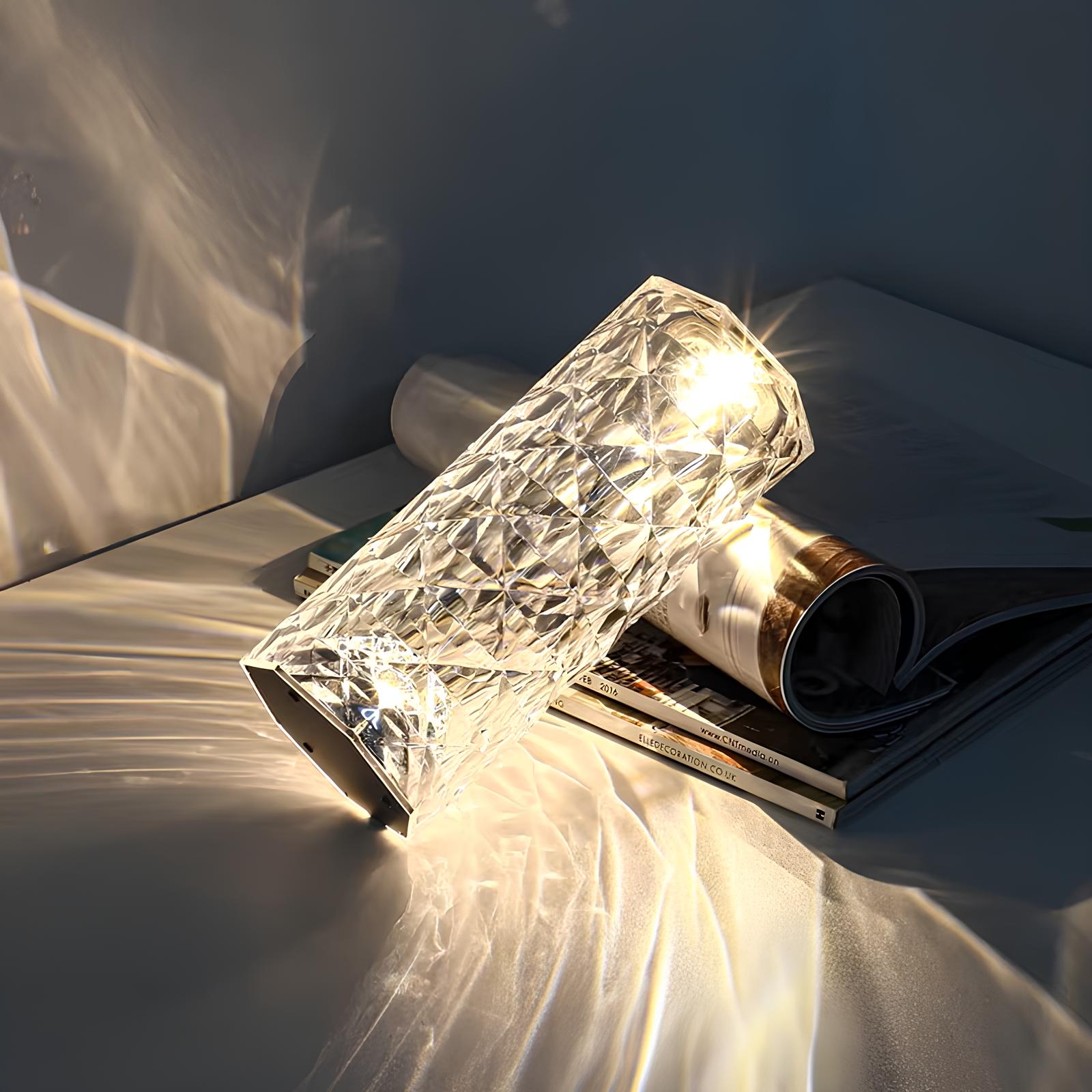 Bordlampe akryl touch-kontrol lys