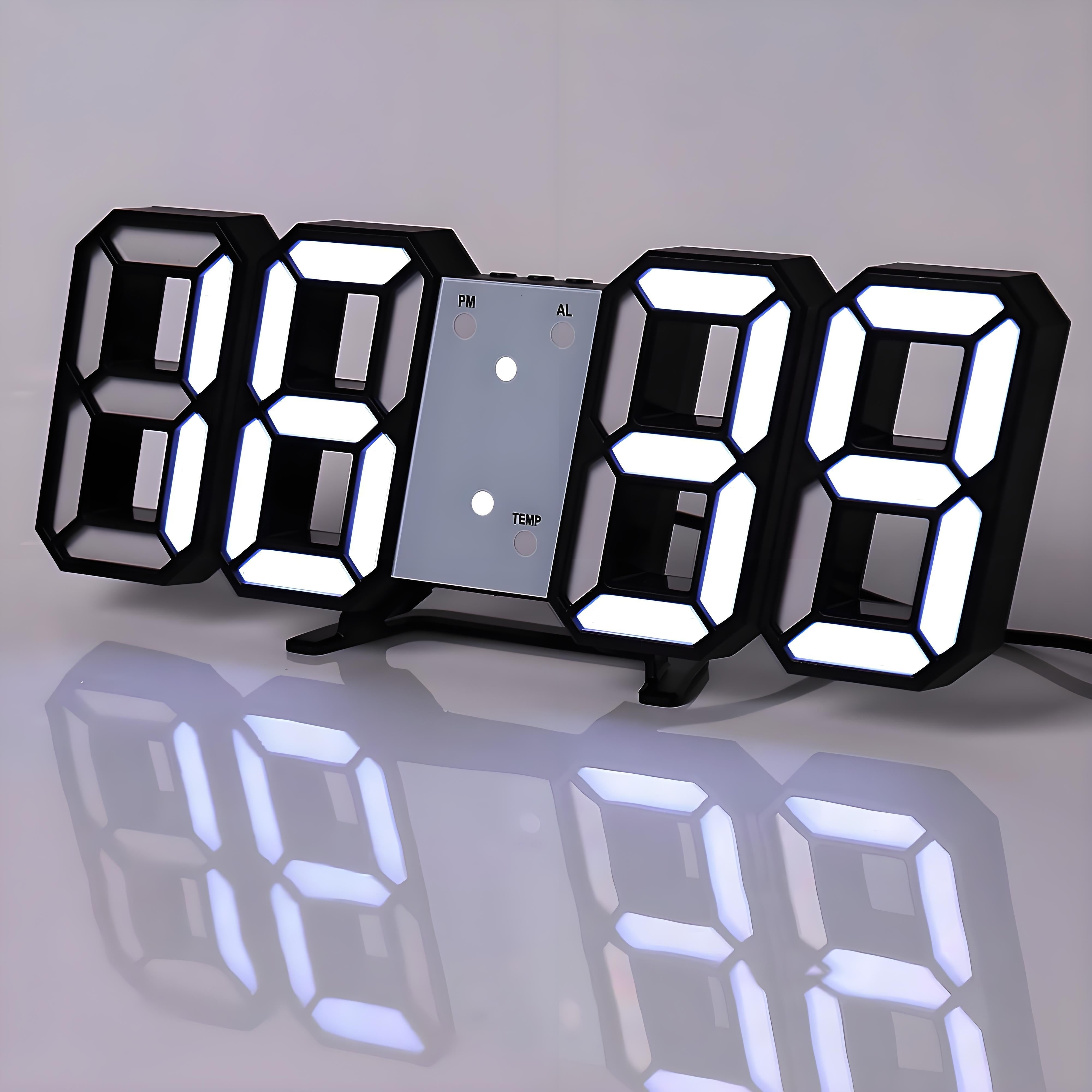 DigiGlow - LED 3D Digital Clock with Calendar & Temperature Display