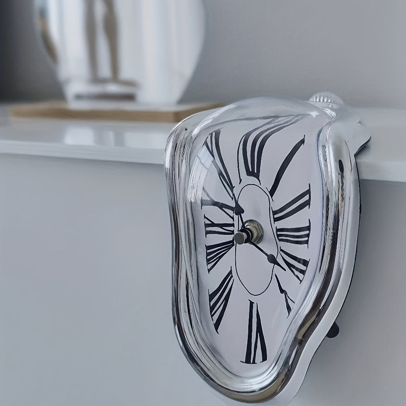 MeltWave - Stylish Surreal Roman Wall Clock for Home Decor