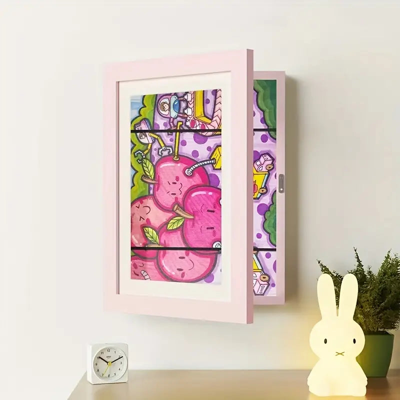 Cornice da parete per esposizione di opere d'arte per bambini