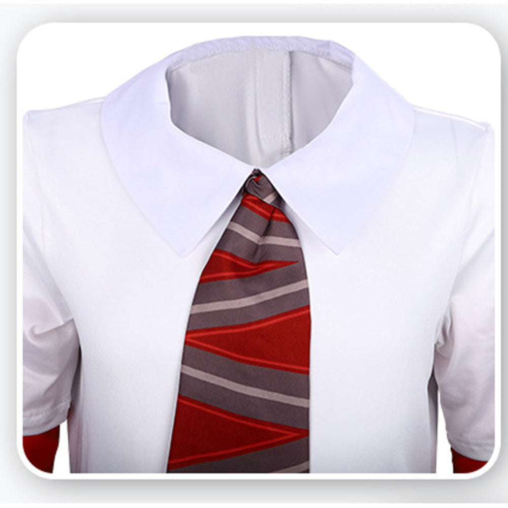 Anger Cosplay Costume Inside Anger Jumpsuit with Tie and Gloves for Dress Up Party - Image 5