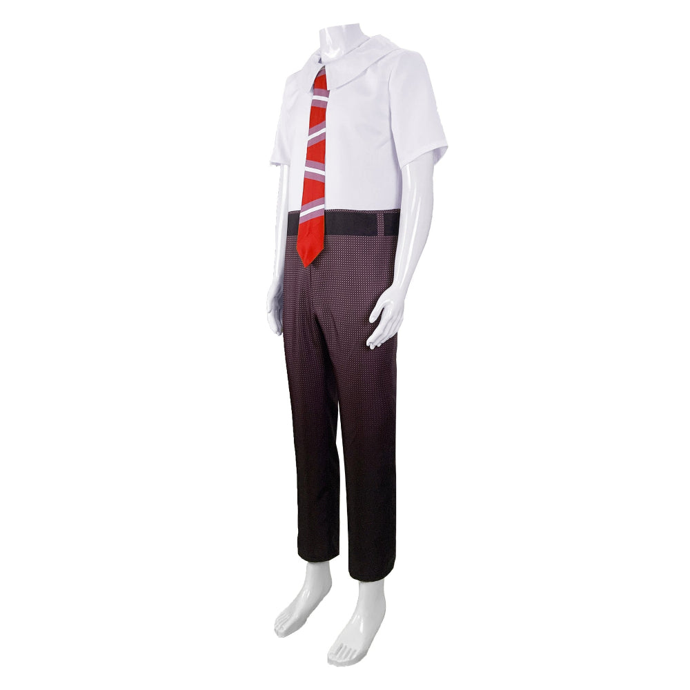 Anger Cosplay Costume Inside Anger Jumpsuit with Tie and Gloves for Dress Up Party - Image 6