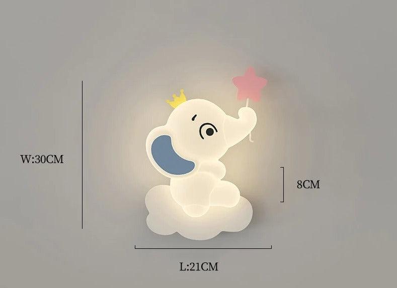 Luminous Creatures: Modern LED Wall Light for Children's Room – Adorable Animal Décor Lamp