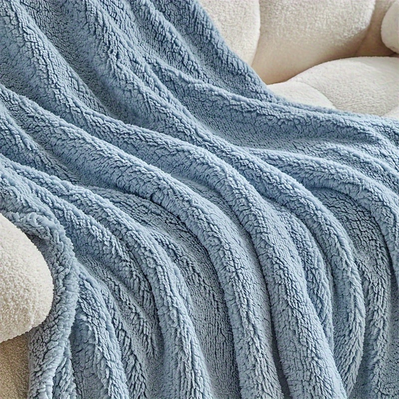 CozyCloud - Ultra-Soft Sherpa Fleece Blanket, Reversible & Machine Washable