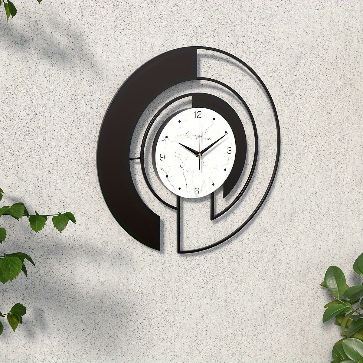 GeoLine - Silent Geometric Metal Wall Clock