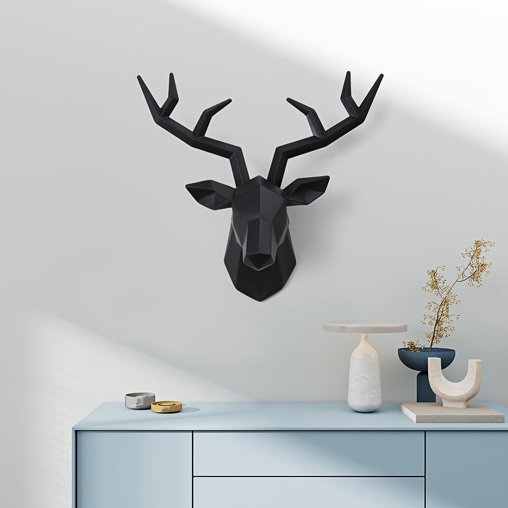 DeerDesign - Geometric Deer Head Wall Sculpture