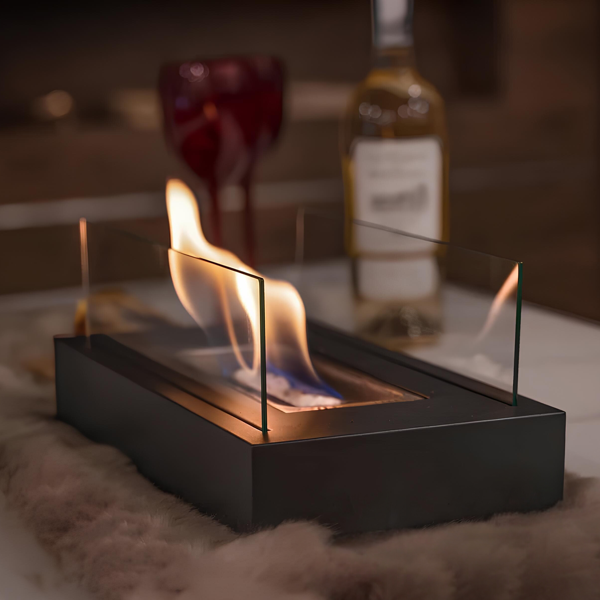 Bordpejs Glas Flammebrænder