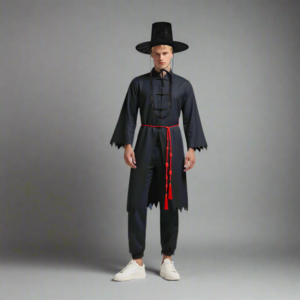 Boys “Your Idol” Performance Costume Full Set Black Halloween Cosplay Costume - Image 12