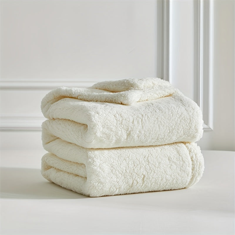 CozyCloud - Ultra-Soft Sherpa Fleece Blanket, Reversible & Machine Washable