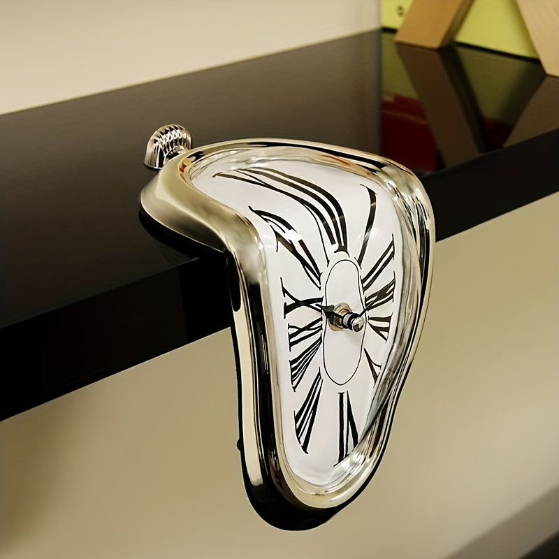 MeltWave - Stylish Surreal Roman Wall Clock for Home Decor