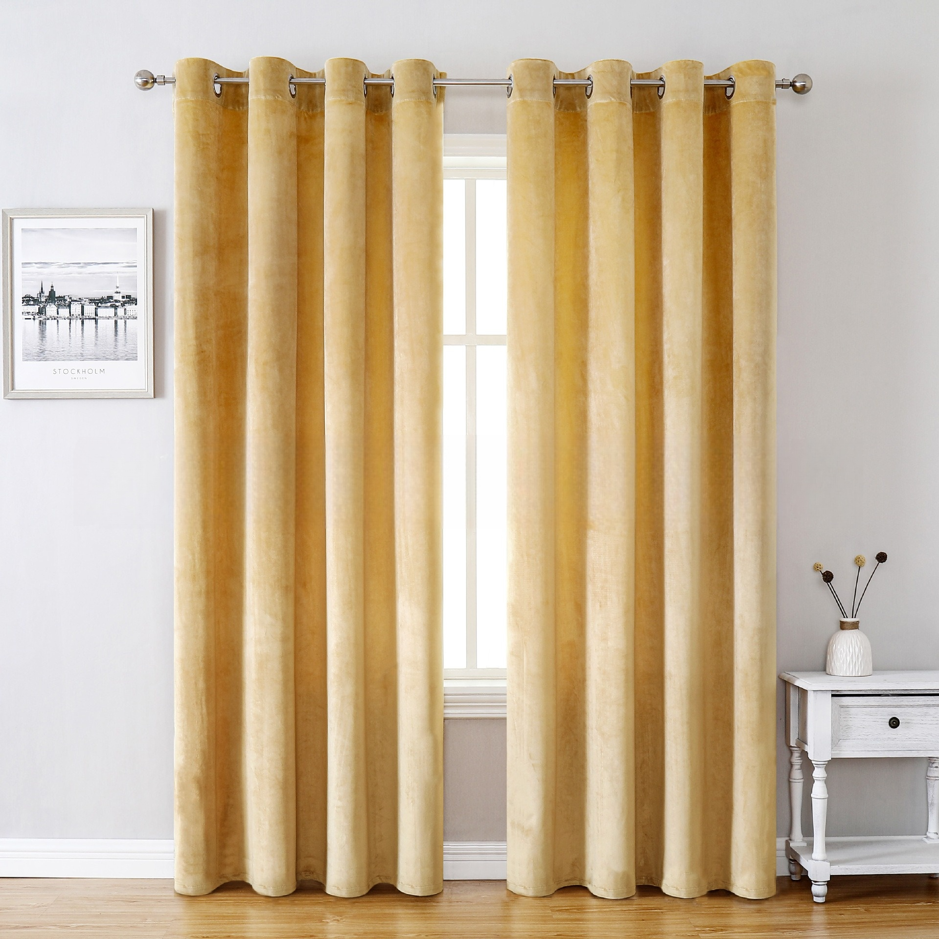 Cozy Haven Thermal Velvet Drapes: Blackout and Insulating Curtains for a Perfect Bedroom Sanctuary