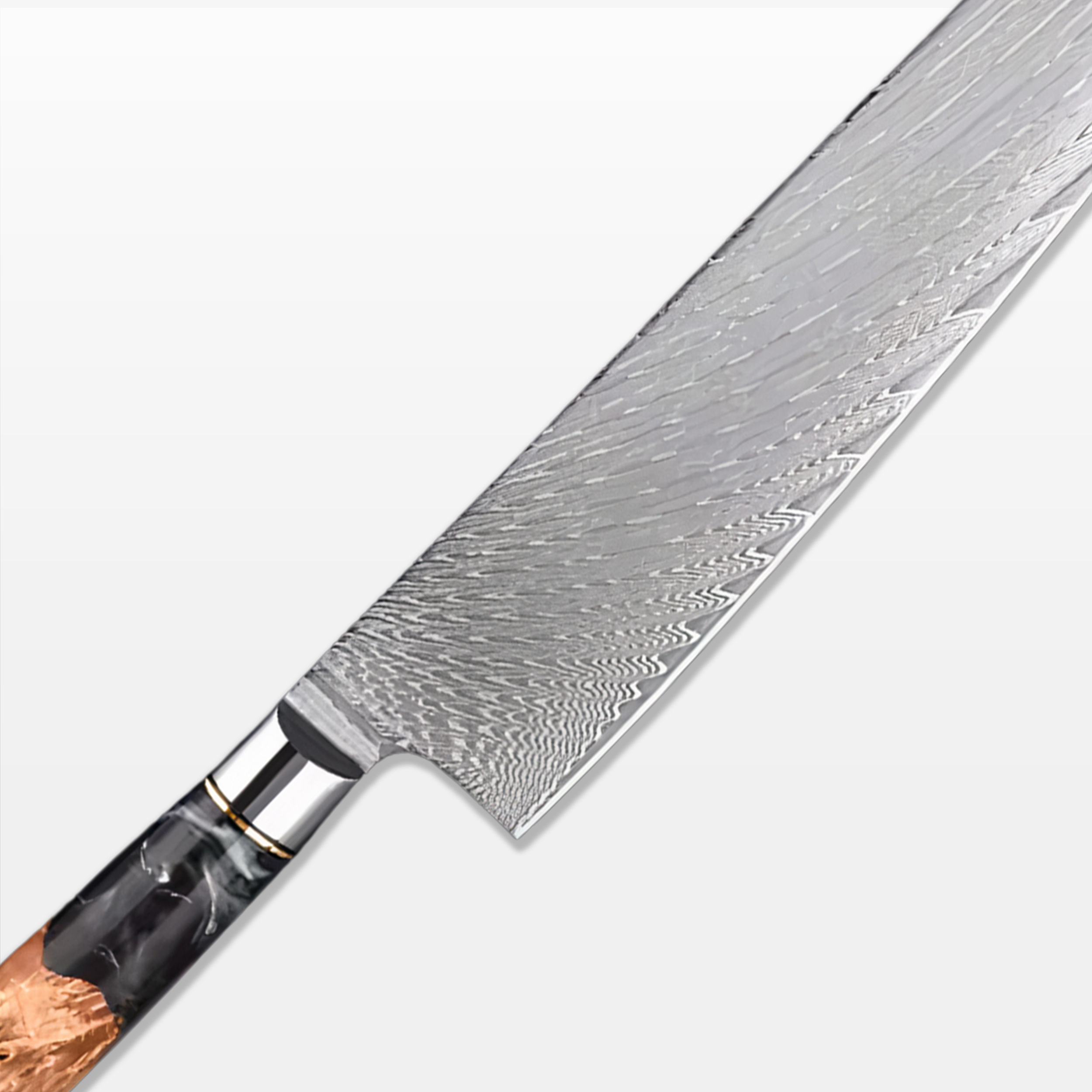 Køkkensæt knive træharpiks håndtag stål
