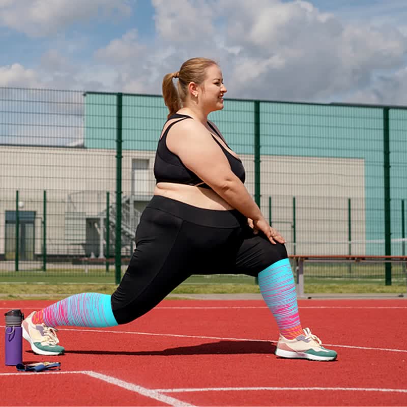 Calze a compressione unisex al ginocchio | Supporto dell'arco sportivo