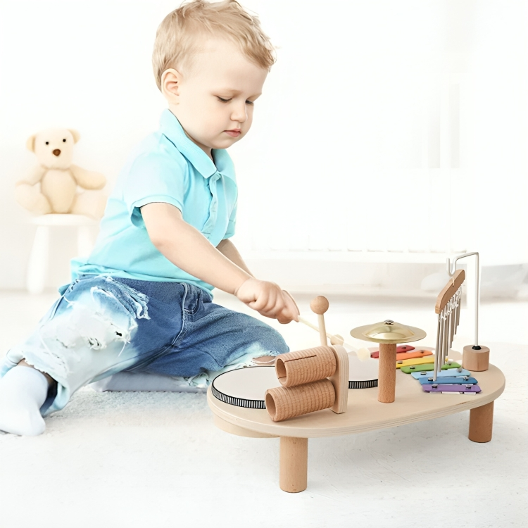 Musikalsk legetøj træ Montessori børne instrument sæt