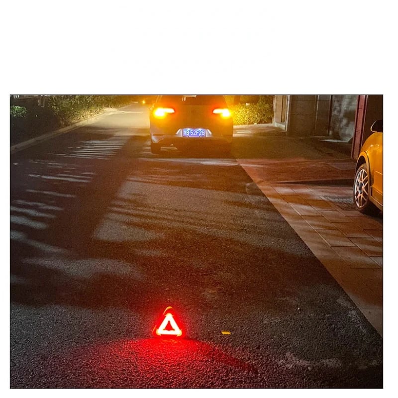LED nouzové světlo trojúhelník solární bezpečnostní lampa