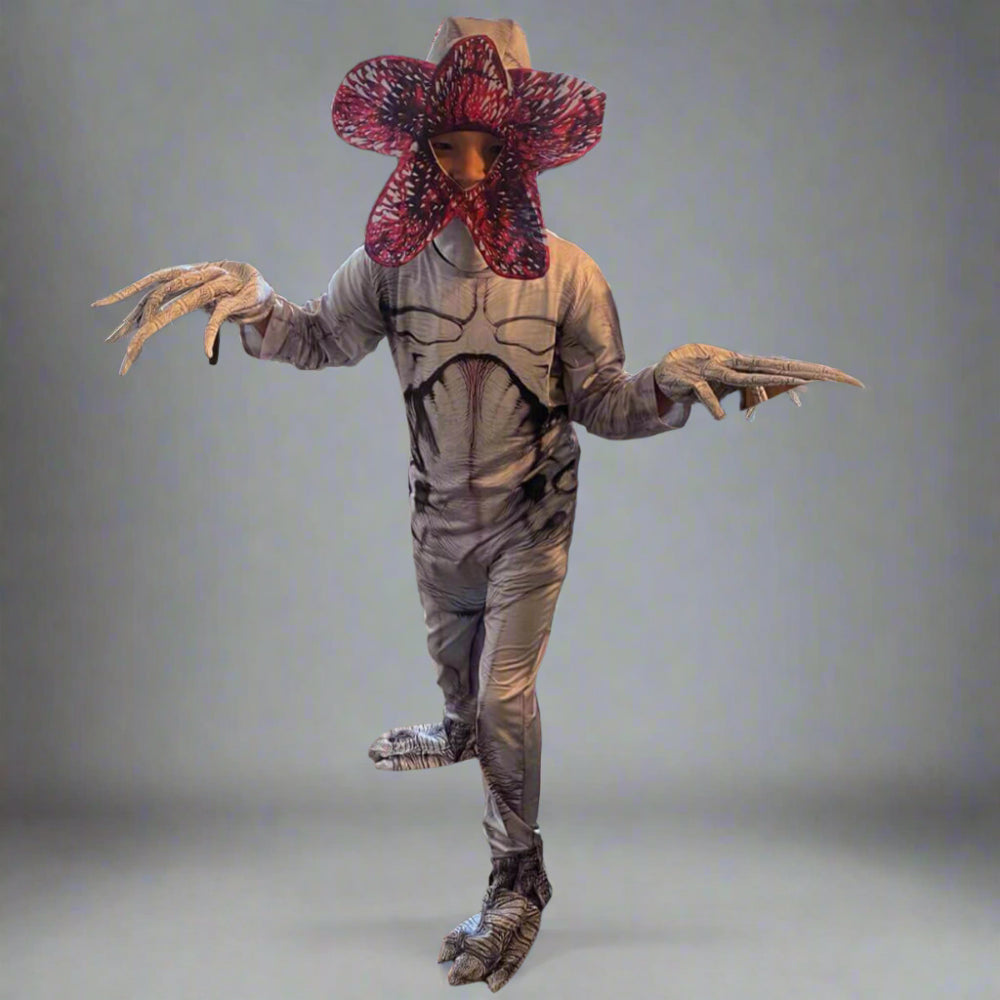 Demogorgon Costume Stranger Monster Jumpsuit Party Cosplay Outfit Full Set - Image 2