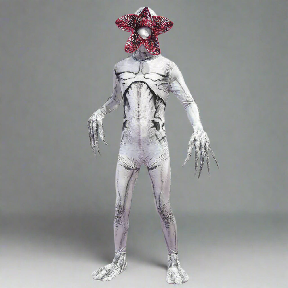 Demogorgon Costume Stranger Monster Jumpsuit Party Cosplay Outfit Full Set - Image 4