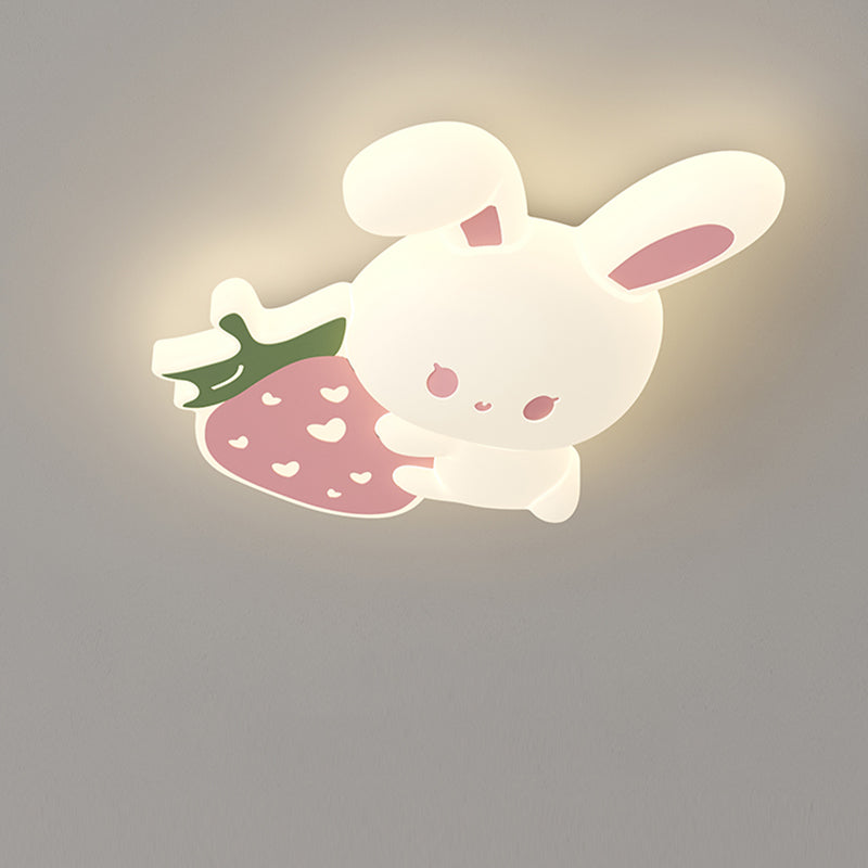 Bunny Glow: Stylish LED Ceiling Light for Kids' Rooms – Modern Illumination for Children's Spaces