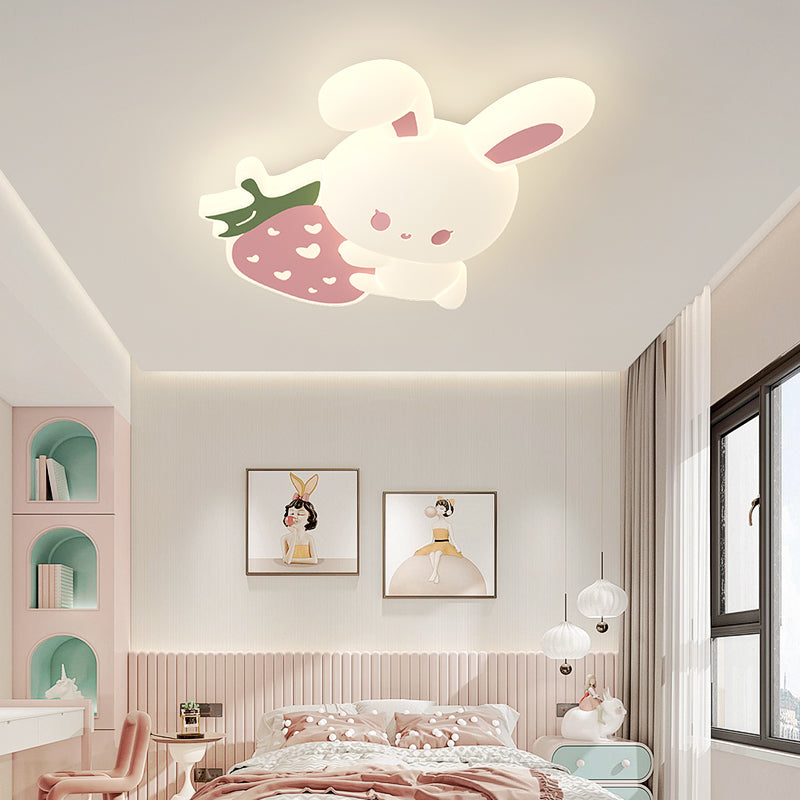 Bunny Glow: Stylish LED Ceiling Light for Kids' Rooms – Modern Illumination for Children's Spaces