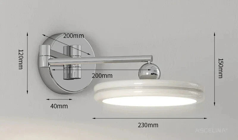 Luminous Design: Modern Adjustable LED Wall Lamp - Stylish Swiveling Wall Lighting for Any Space