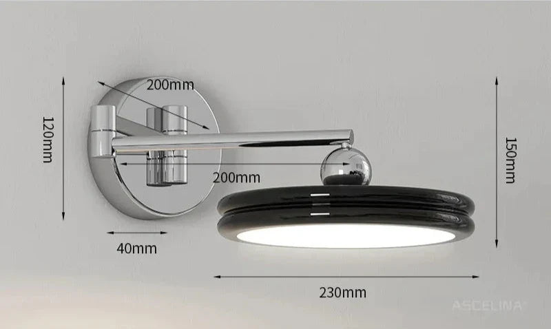 Luminous Design: Modern Adjustable LED Wall Lamp - Stylish Swiveling Wall Lighting for Any Space