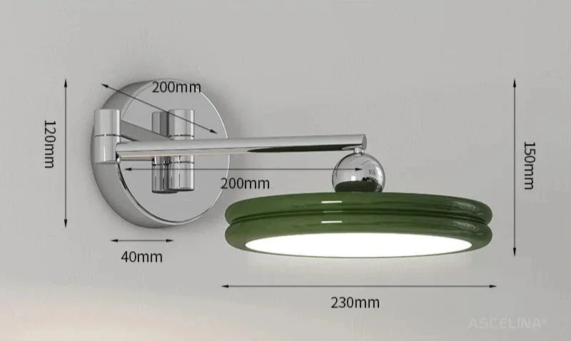 Luminous Design: Modern Adjustable LED Wall Lamp - Stylish Swiveling Wall Lighting for Any Space