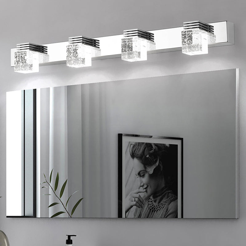 Luminous Reflections: Modern Crystal Wall Light – Elegant Illumination for Your Bathroom Space