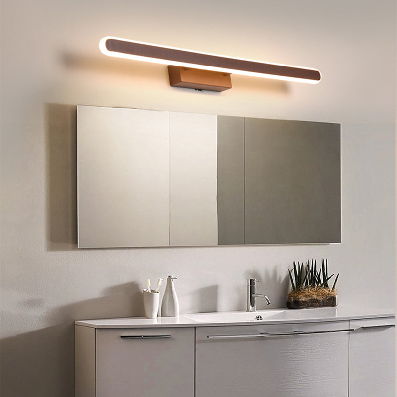 Luminous Glow: Modern LED Wall Lamp for Bathroom - Sleek Indoor Illumination Solution