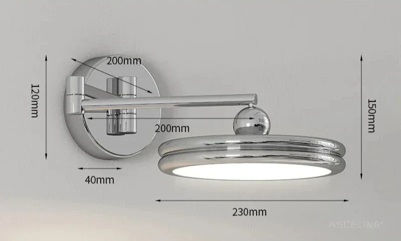 Luminous Design: Modern Adjustable LED Wall Lamp - Stylish Swiveling Wall Lighting for Any Space