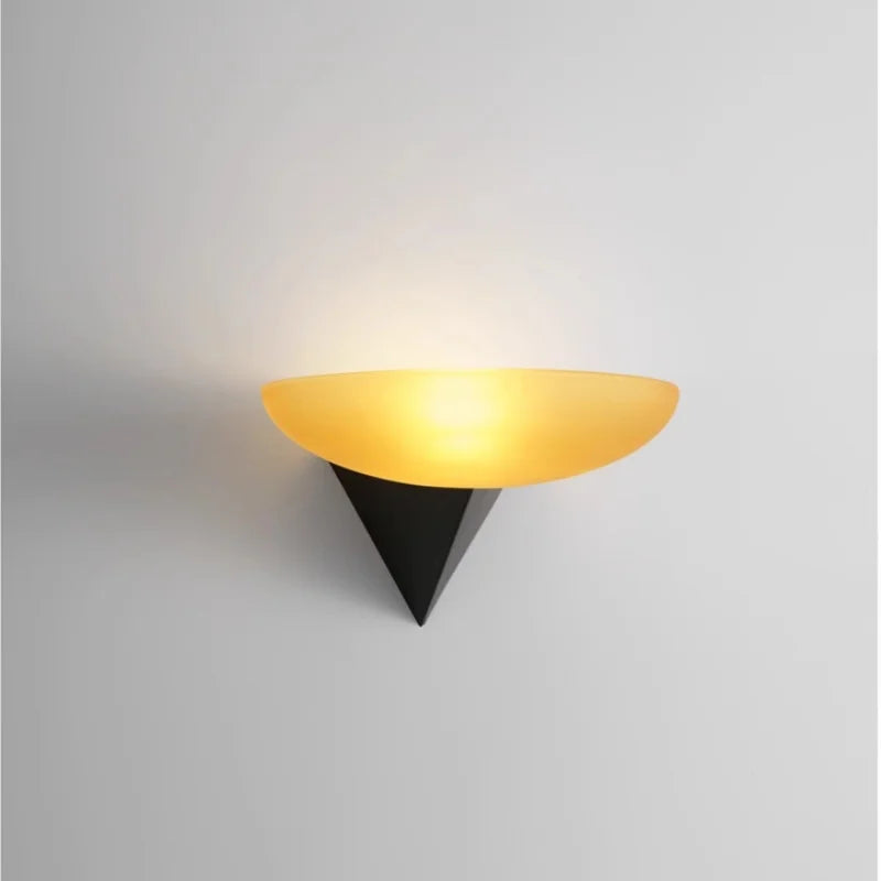 Luminous Glow LED Wall Sconce with Gentle Amber Illumination – Perfect for Living Room, Bedroom, and Hallways