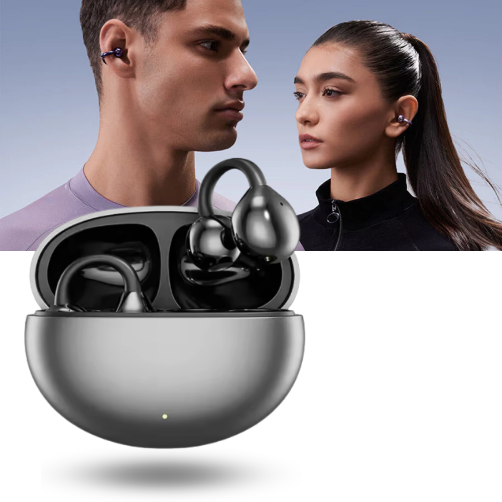 Bezdrátová otevřená sluchátka na uši s Bluetooth klipem