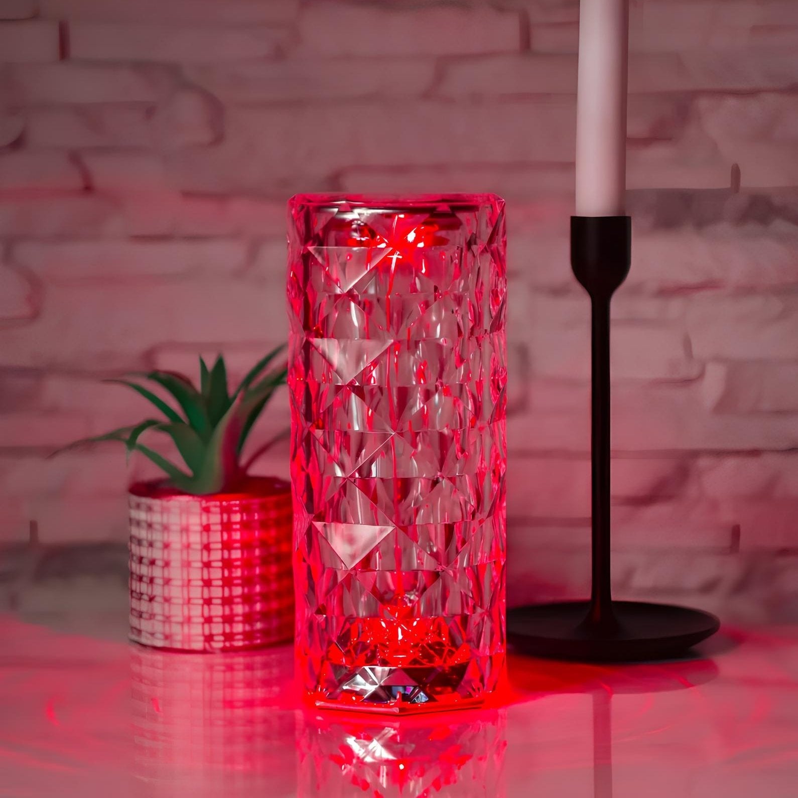 Bordlampe akryl touch-kontrol lys