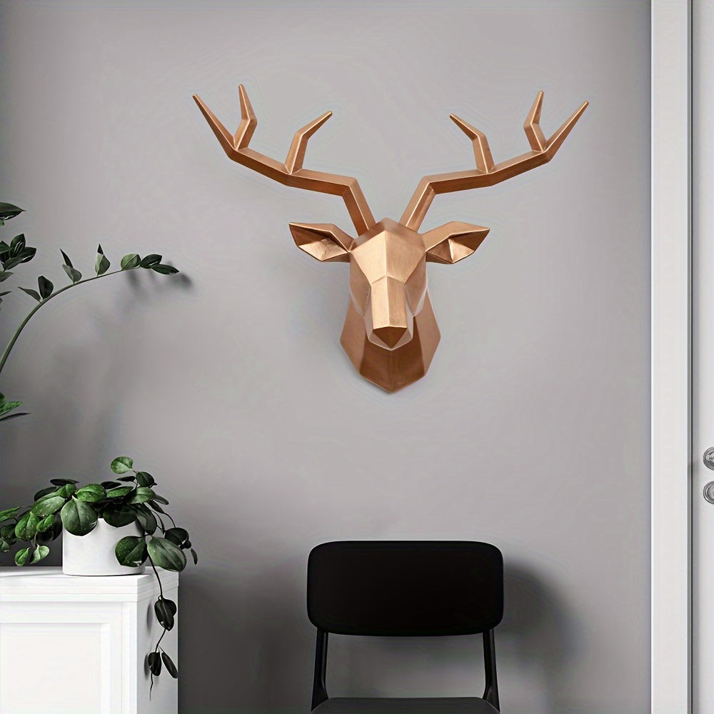 DeerDesign - Geometric Deer Head Wall Sculpture