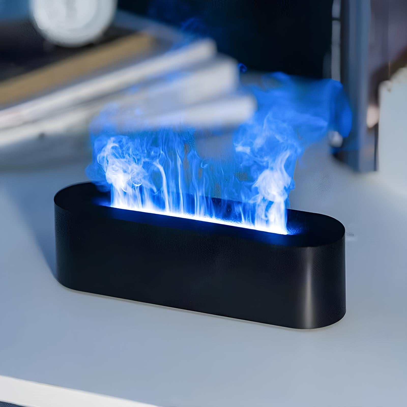 Luftfugter Flammeeffekt Aromaterapilampe