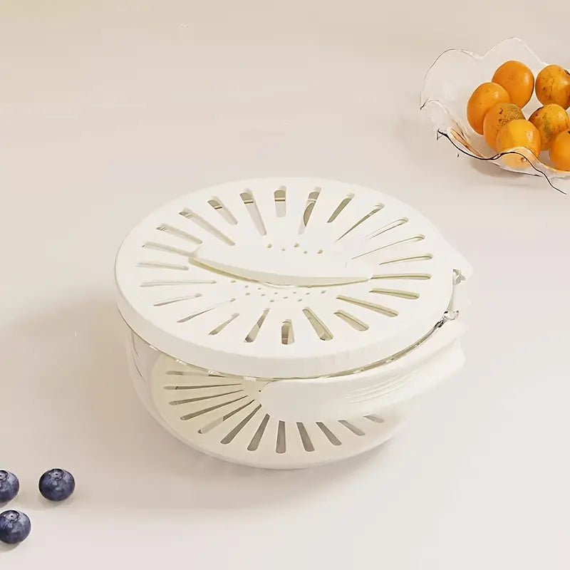プラスチック キッチン コランダーボウル 蓋 排水