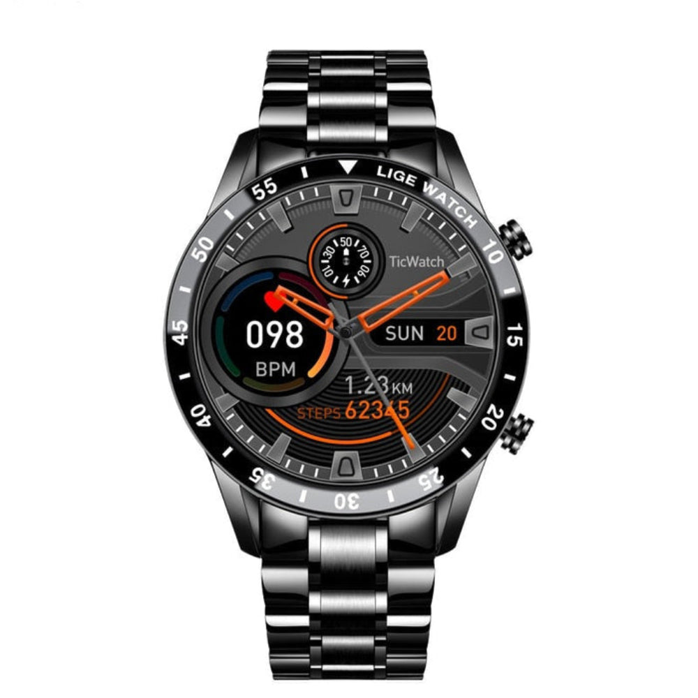 Smartwatch Rustfrit Stål Moderne Sundhedstracker