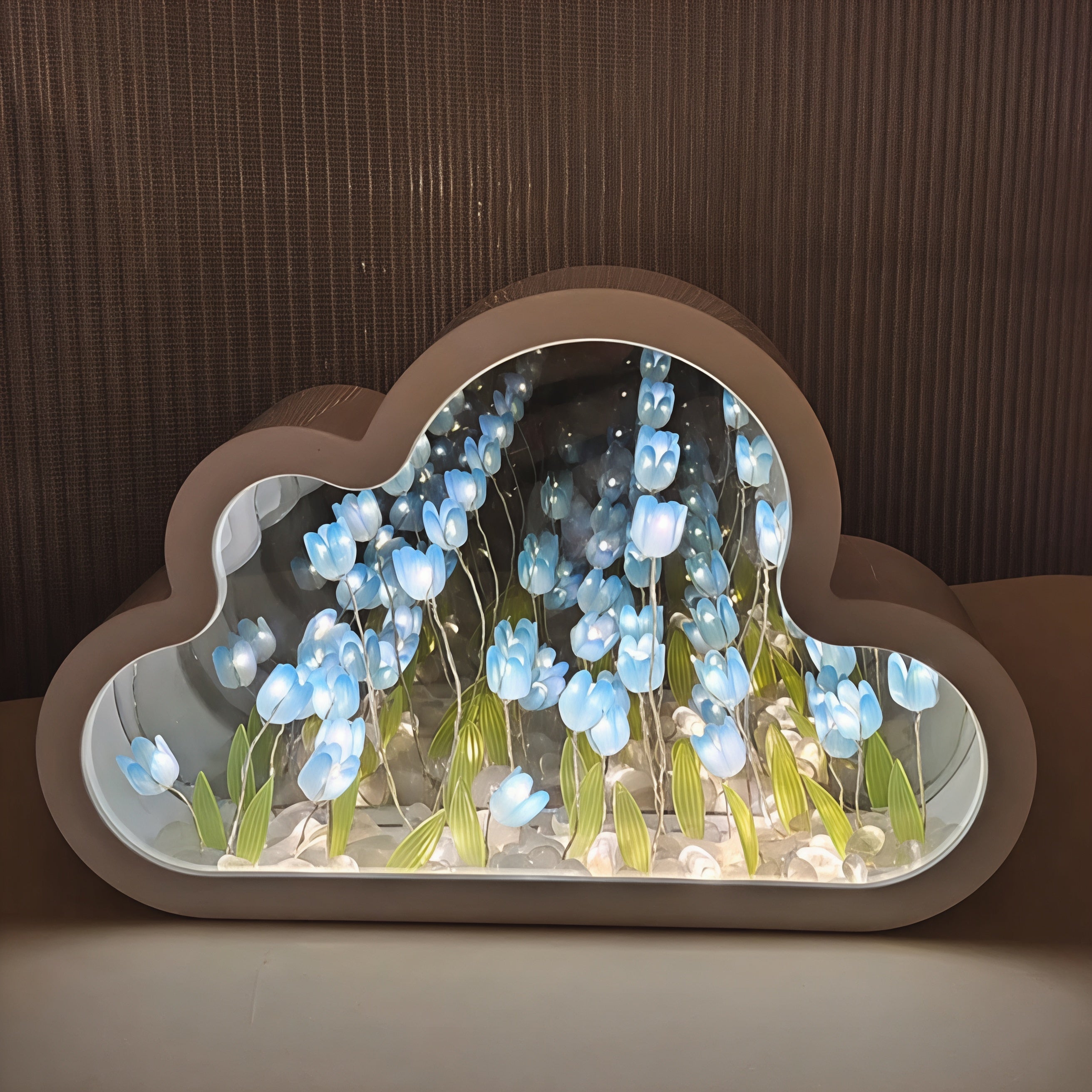 LED bordlampe blomster uendelighedsspejl lys