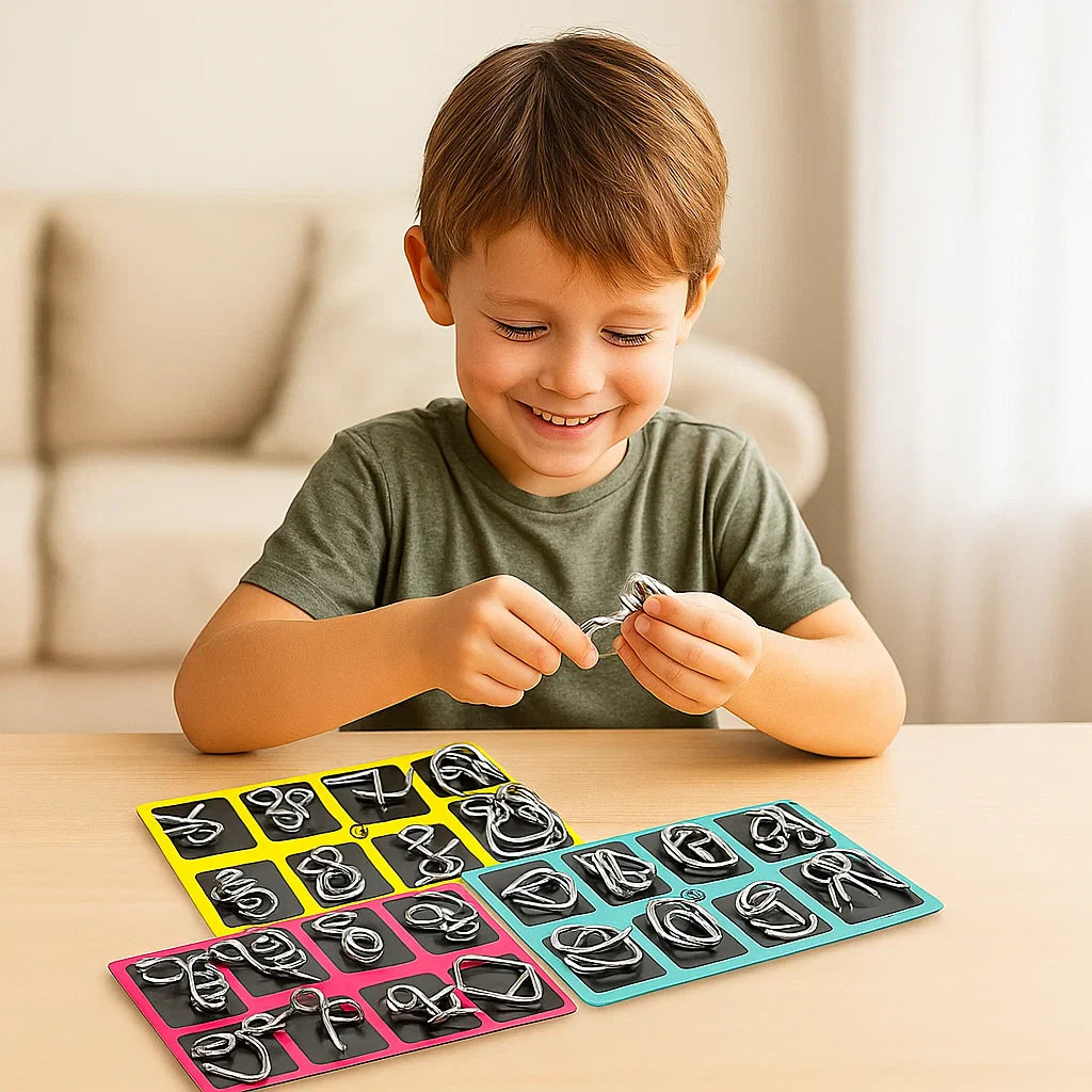 Ensemble de puzzle en métal éducatif pour enfants