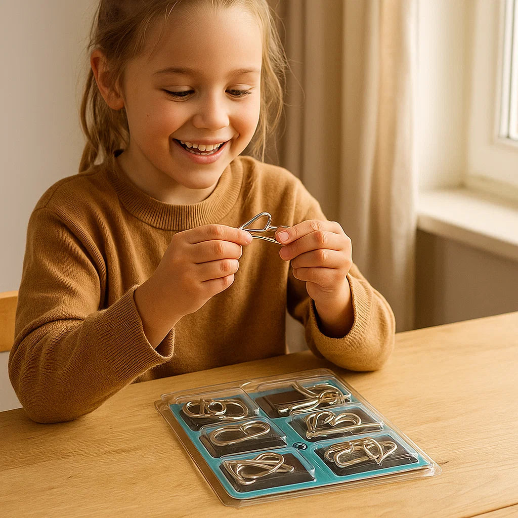 Ensemble de puzzle en métal éducatif pour enfants