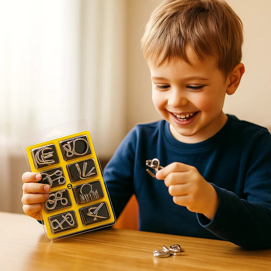 Ensemble de puzzle en métal éducatif pour enfants