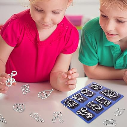 Ensemble de puzzle en métal éducatif pour enfants