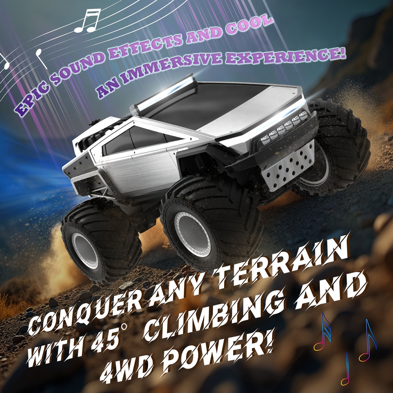 Fjernbetjent terrængående monstertruck