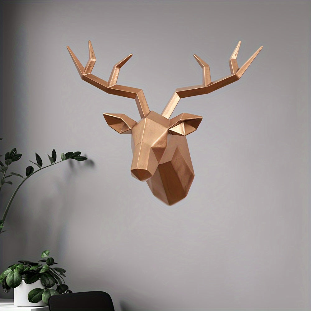 DeerDesign - Geometric Deer Head Wall Sculpture