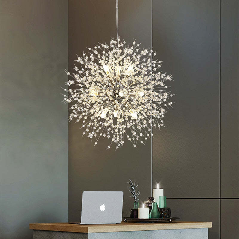 CrystalGlow - LED Pendant and Ceiling Lights with Elegant Branch Design