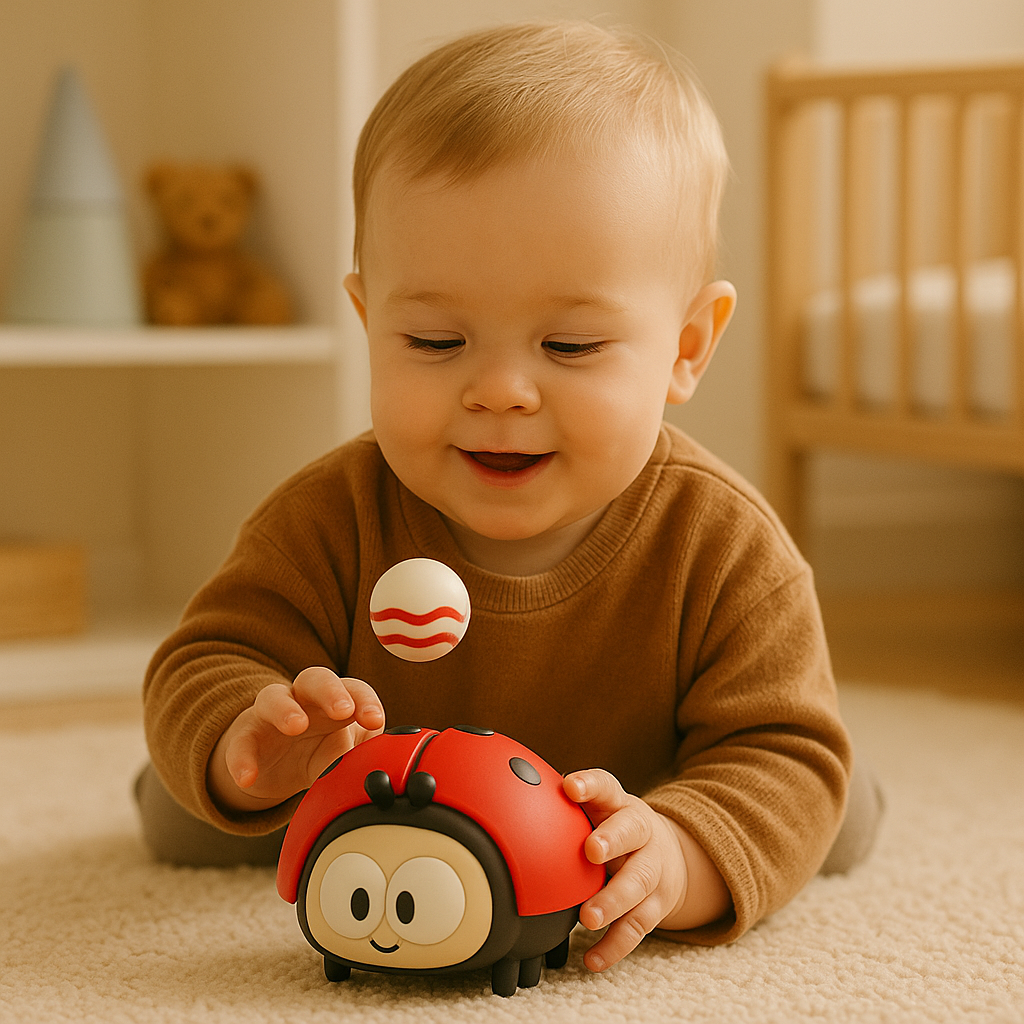 Jouet d'apprentissage flottant coccinelle sensoriel pour bébé