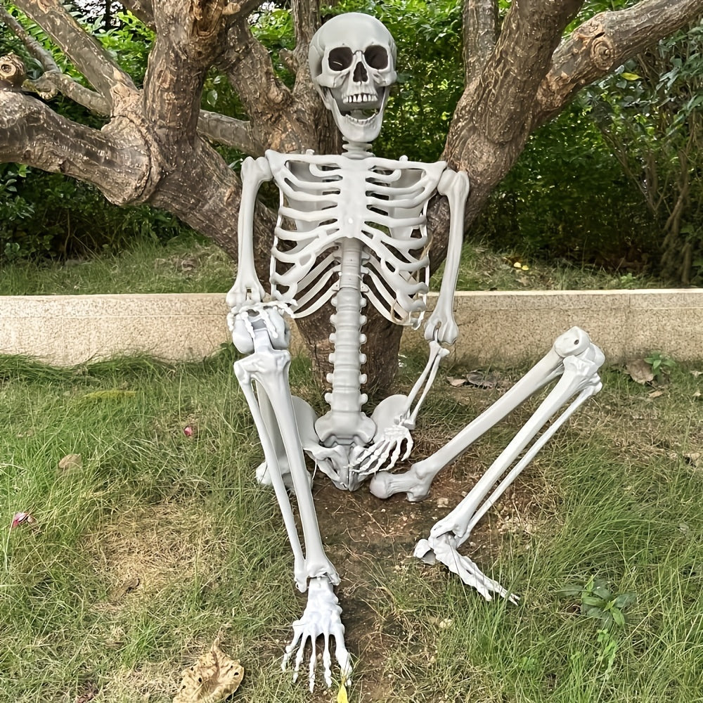 Giant 6 Ft Halloween Skeleton Decoration | Posable Life-Size - Image 2