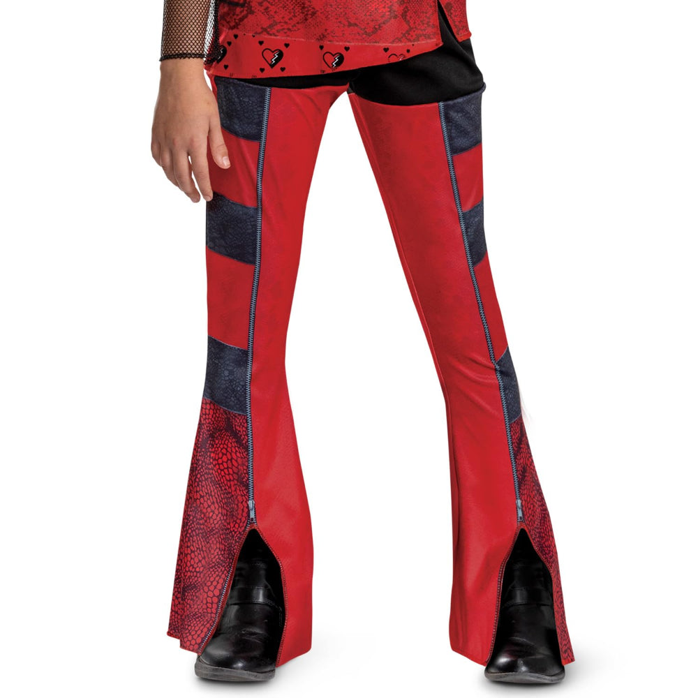 Girls Princess Red Costume Tops and Pants Suit Halloween Cosplay Outfit - Image 10